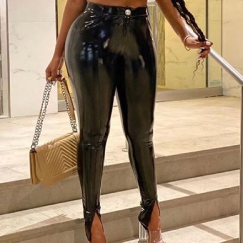 Unicorn universe latex split hem pants